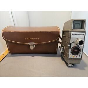 Vintage Bell & Howell Two-Fifty-Two - 8mm Camera w/Accessories & Case